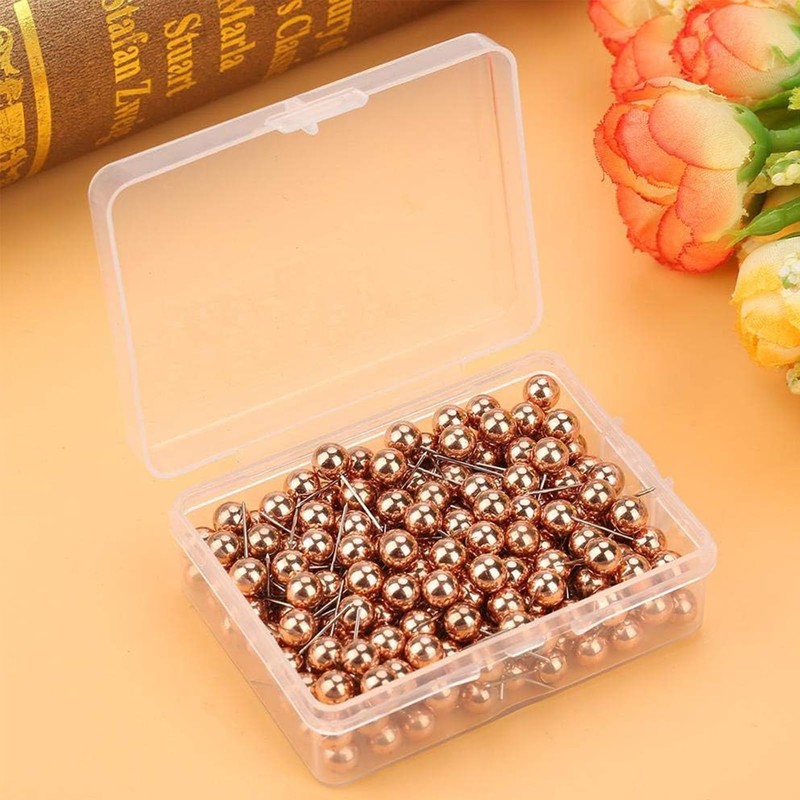 Drawing Pins, Pack of 200 Pins with Head, Pins Pins,