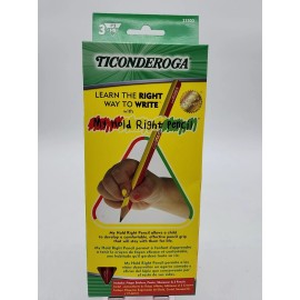 Dixon Ticonderoga Ticonderoga My Hold Right Pencil 33303 #2HB 3 Ct