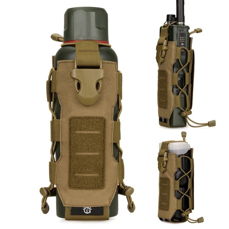 ACEXIER Tactical Molle Water Bottle Nylon Bag 0.3L-0.8L Canteen Cover