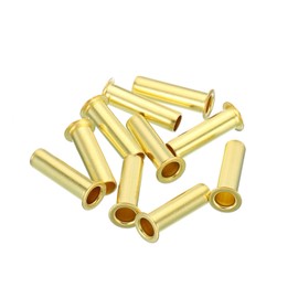 YOKIVE 10 Pcs Brass Ferrule Fittings, Compression Sleeves Ferrule Ring Assortment Kits, Great for Air Water Tubes (Brass Tone, 4mm OD)
