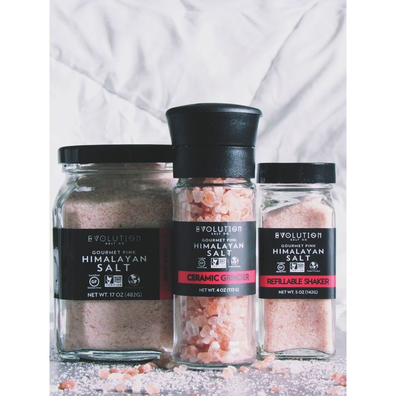 Evolution Salt - Himalayan Pink Salt Coarse Grind, 17 oz