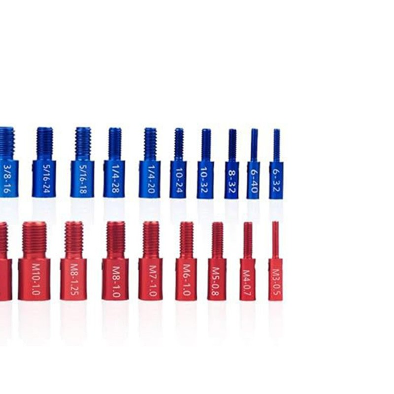 44Pcs Nut and Bolt Thread Checker, Carbon Steel Identifier Thread