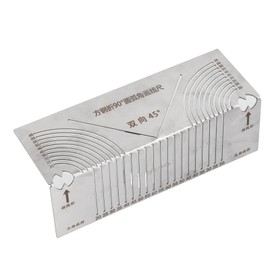 90° Angle Arc Marking Tool Stainless Steel Pipeline Cutting Welding Auxiliary Marking Ruler for Circular Materials, 3D Workpieces, and Square Wood