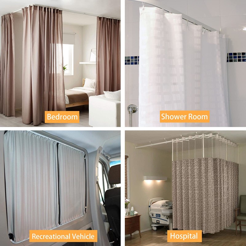 Flexible Ceiling Curtain Track | 26.3 ft (8 m) Curved