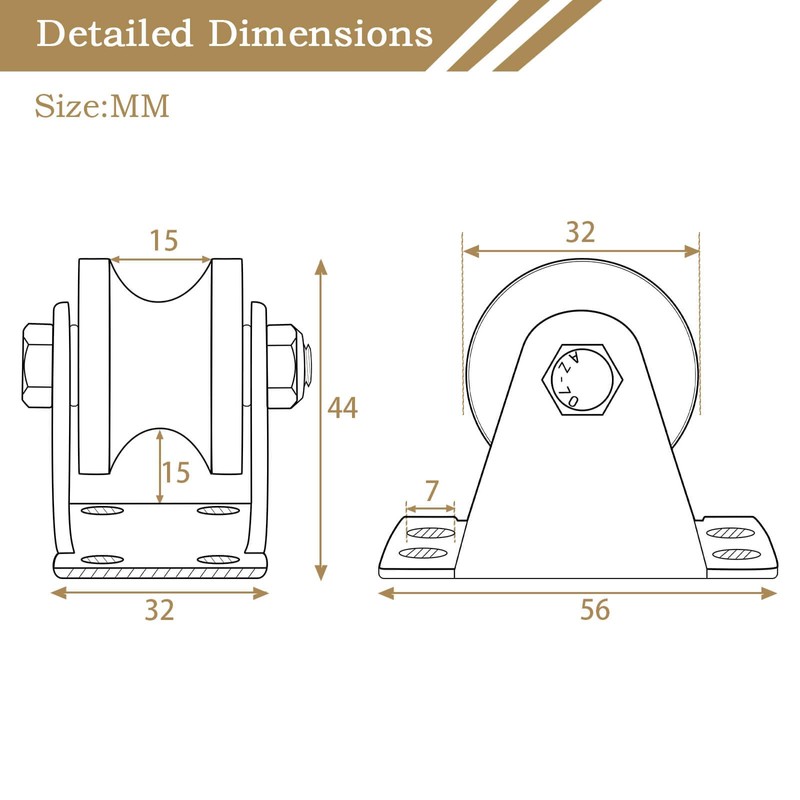 KCNOFNC Pulley Steel Cable, Pulley for Ropes, Pulley with 2