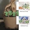 Operitacx 4pcs Miniature Pine Trees, Mini Fairy Figurines for Landscape