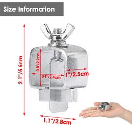 OwnMy 20PCS Butt Welding Clamps for Edge to Edge Welding, Small Welding Clamps Heavy Duty Auto Body Panel Clamps Rotatable Sheet Metal Clamps Butt Welding Tools, 1.1" x 1" x 2.1"