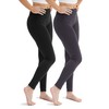 DEVOPS Women's 2 Pack High Waisted Ultra Soft Basic Leggings