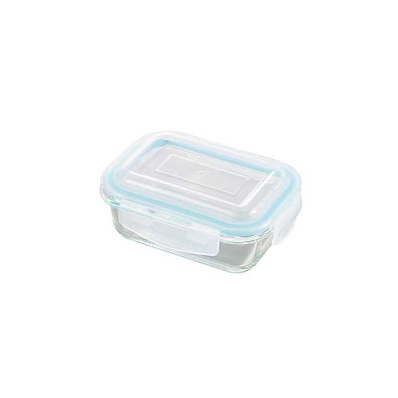 Yoshikawa SJ2530 4-Point Locking Glass Storage Container, 12.5 fl oz