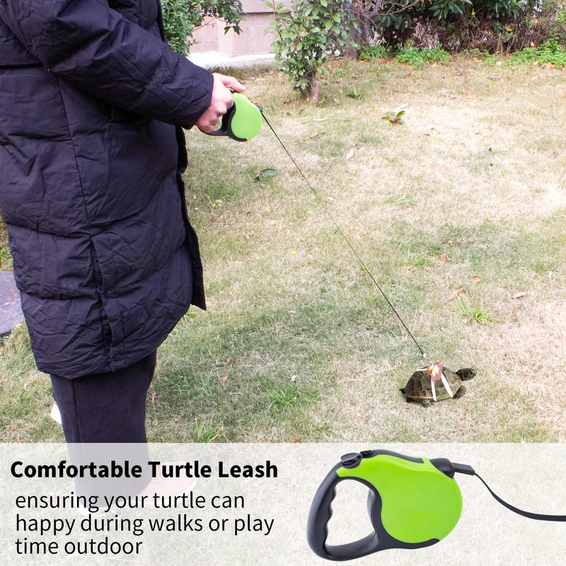 OOXYG Retractable Turtle Leash with Handle, Tortoise Leash and Harness