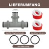 RURIZHONGTIAN Pool T Piece 38 mm, 3-Way Valve Pool 38