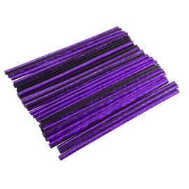 X AUTOHAUX Universal Car Air Vent Outlet Strip Trims, PVC, Purple, 40 Pcs
