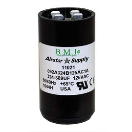 324-389 uF x 110/125 VAC - BMI Start Capacitor # 092A324B125AC1A - Made in The USA