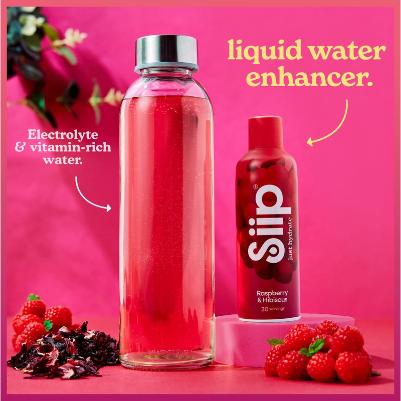 Siip Hydrate Liquid Electrolytes & Vitamins, Makes 30 Drinks, with