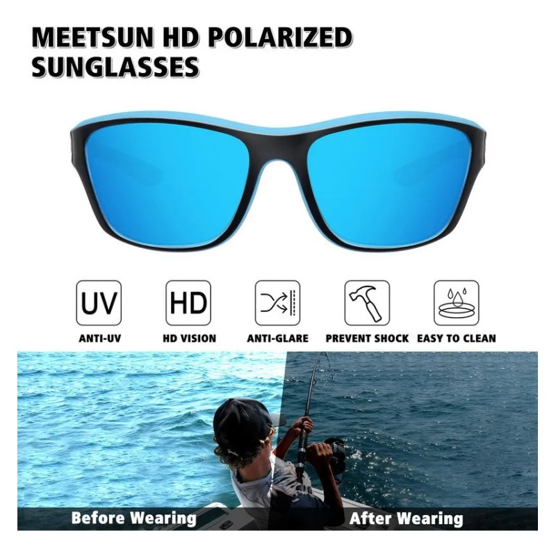 Gafas De Sol Para Hombre Deportiva Ciclismo Pesca Conducción