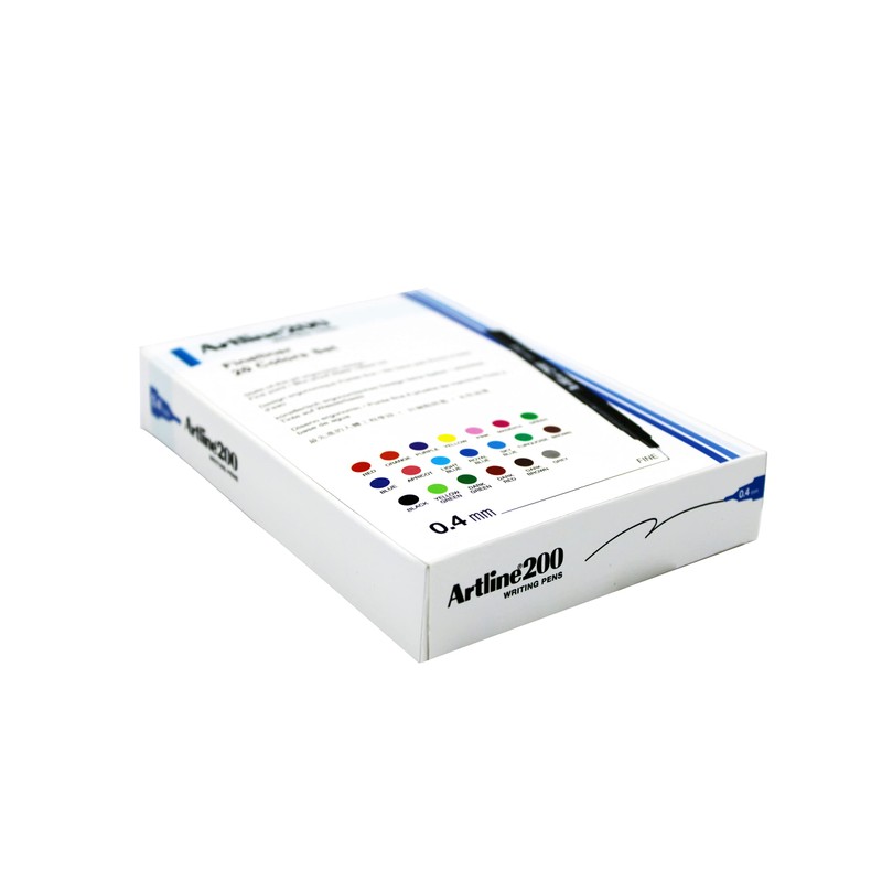 Artline 200 Fineliners Technical Drawing Pens - Pack 20