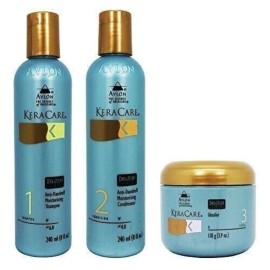 Keracare Dry and Itchy Shampoo and Conditioner 8oz + Glossifier 3.9oz