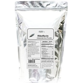 NuSci Vitamin B2 Riboflavin Pure Powder Energy (100 Grams (3.52 oz))