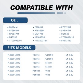 KELOKE Electric Fuel Pump Module Assembly with Sending Unit Compatible with 2005-2013 Toyota Corolla, 2005-2013 Matrix & 2005-2010Pontiac Vibe, L4 1.8L 2.4L, Replace# E8874M E3781M FG0938 P76578M