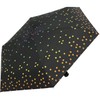 Ultra Mini Umbrella Women's Pocket Umbrella Rainbow Dots, Black Polka