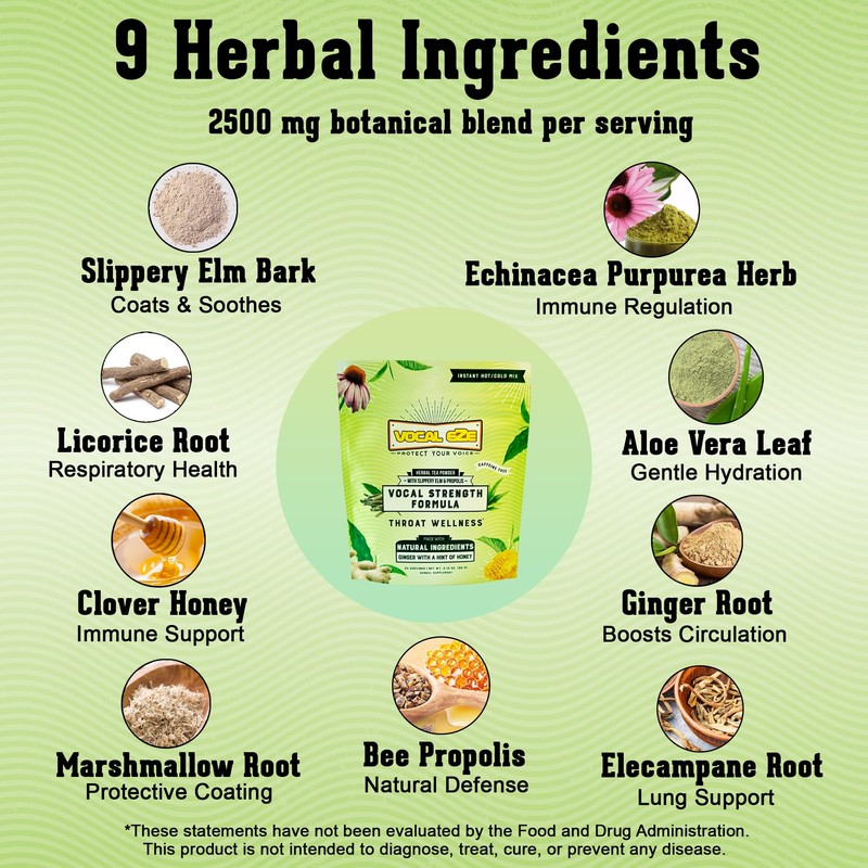 Vocal Eze Herbal Throat Coat Tea | 24 Servings |