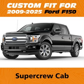 yotruth Custom Fit Seat Covers for 2015-2025 Ford F150 SuperCrew & 2017-2024 F250 F350 F450 Super Duty, Waterproof Faux Leather Truck Seat Protectors Full Set, Non-Slip Interior Accessories