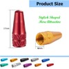 40 Pcs French Style Valve Cap Valve Cap Anodized Machined