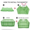 PTEREIW 4 Pack 20L Large Closet Storage Baskets Bins for