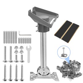 Stainless steel Starlink Gen 3 Heavy Duty Pivot Roof Mount Kit Compatible with Gen3 / V3 Starlink Standard Dish，Adjustable 360 , with Die cast integrated aluminum alloy Starlink Gen 3 Pipe Adapter