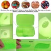 com-four® 3X Brotdose für unterwegs - Lunch-Box mit Trennwänden -