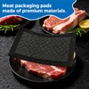 Meat Soaker Pads, Black, 500 Pack, Disposable Absorbent | For