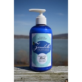 Zanabella INVIGORATING MINT ARTISAN BODY CREME Organic Non-GMO for All Skin Types & Ages