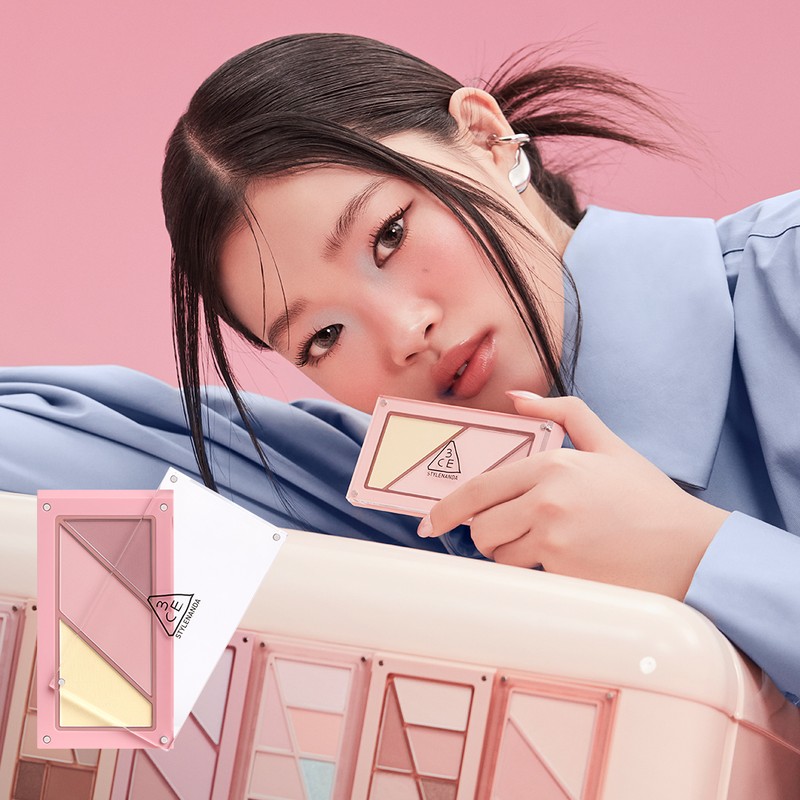 3CE Layer It All Blush Palette - [Palette] Cloud Pink