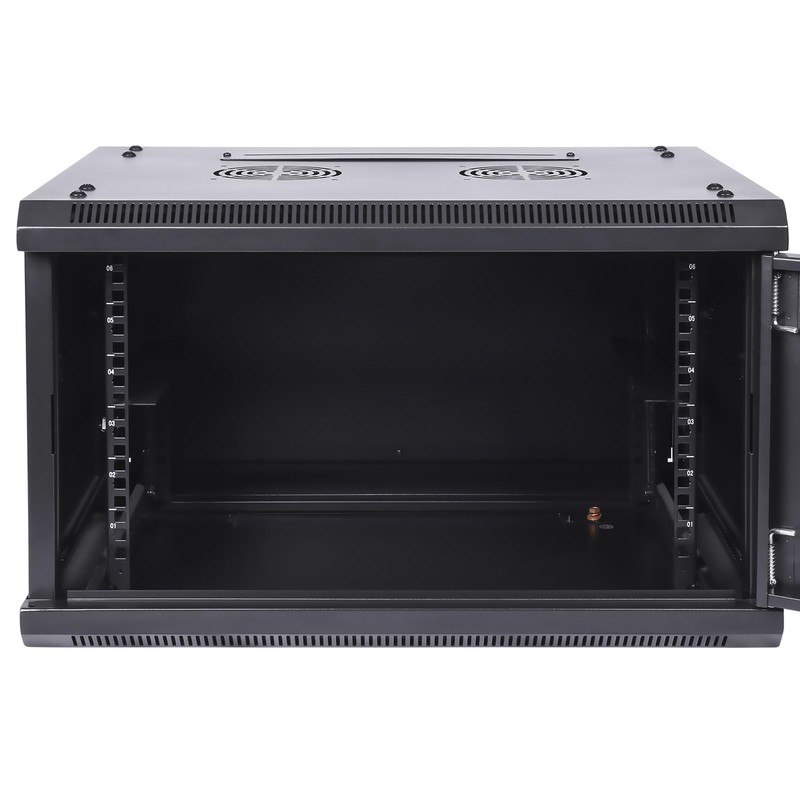 NETECABLE 6U Wall Mount Server Cabinet Network Rack Vented Enclosure