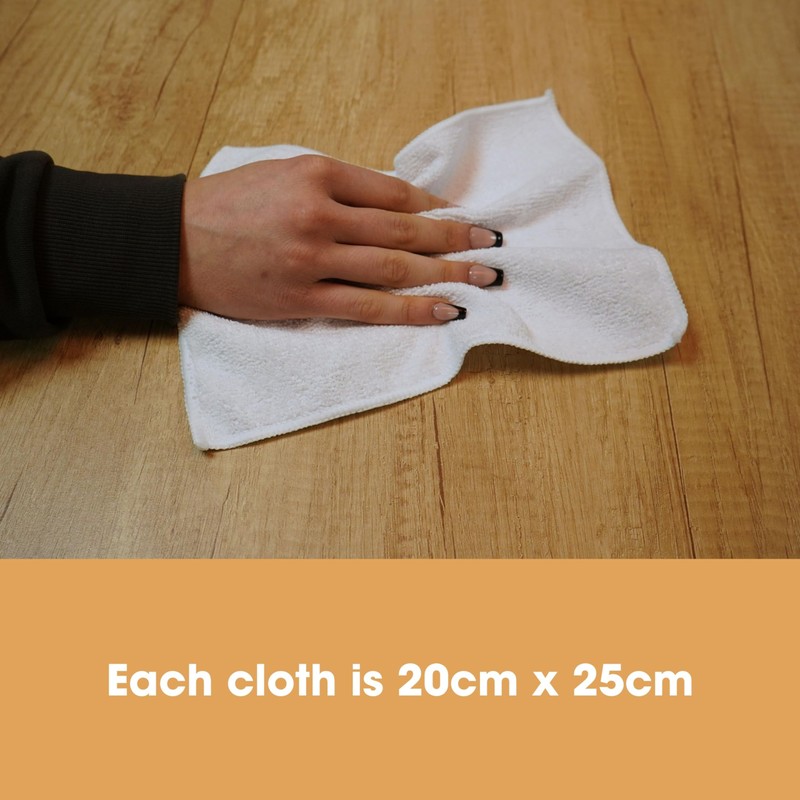 Furniture Clinic Pack of 10 Microfibre Cloths – Lint Free