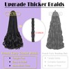 French Curl Crochet Braids 12 Inch Goddess Box Braids Crochet
