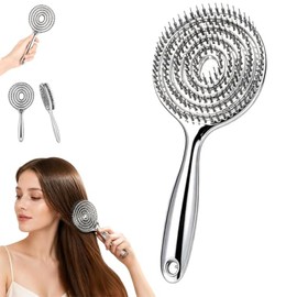 Cepillo para Cabello de Jabalí y Nylon, Cepillo para Cabello Desenredante