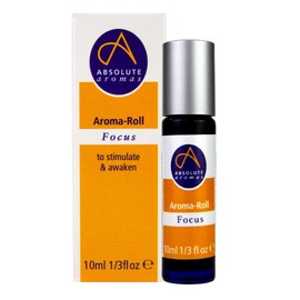 Absolute Aromas Focus Aroma-Roll Roller Ball - Contains 100% Pure, Natural Rosemary, Basil, Bergamot Essential Oil