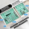 Simple Houseware Expandable Kitchen Drawer Flatware Organizer, Turquoise