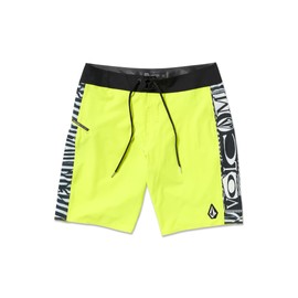 Volcom Men's Standard Mod Tech 20" Boardshort Swim Trunk, Tennis Ball Mingle, 38