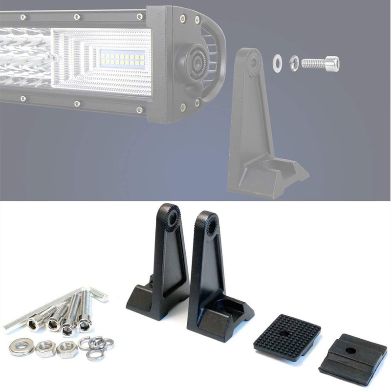 AUXTINGS Universal Side Mounting Base Bracket,LED Light Bar Slide Mount