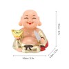 Topyond Solar-Powered Laughing Buddha Ornament - Automatic Nodding and Smiling