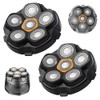 2pcs Magnetic 6 Blade Head Shaver Replacement Heads for Doao