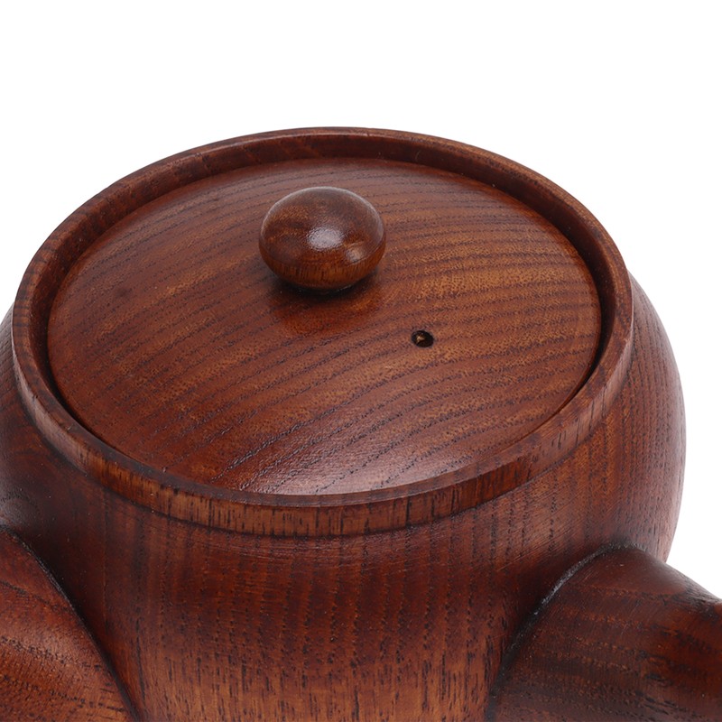 Wooden Tea Pot Traditional Style Durable Tea Kettle Exquisite Whistle