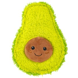 Giftable World Plush Pet Toy Fruits, Cupcakes, Ice Creams, Mug with Squeaker Dog Chew Toy (11" Jumbo Avocado)