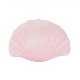 3.35'' Pink Shell Claw Clips, Medium Seashell Hair Clip for Women, Mermaid Hair Accessories for Girls Princess Cosplay Birthday Party Beach Holiday (Pink Marble)