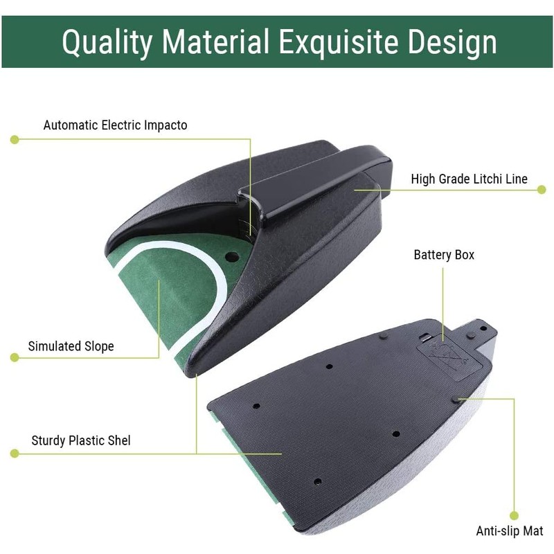 Esenlong Golf Automatic Putting Cup, Golf Ball Automatic Putting Returning