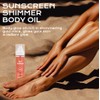 TEIHWAL Body Glow Oil Sunscreen Shimmer Body Oil, SPF 45