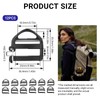 FinalCool Pack of 12 Adjustable Buckles Webbing, Buckle 25 mm,