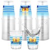 Oktoberfest Cups Party Supplies - 14oz 50 Pack Blue White